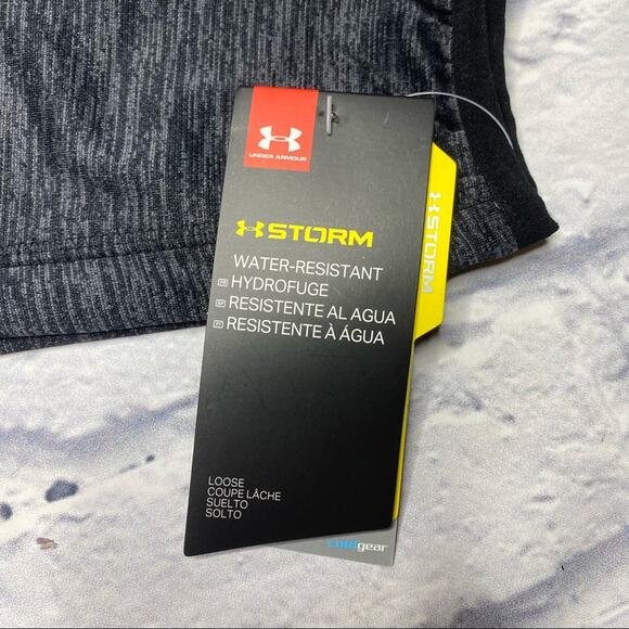 Under Armour Day Trekker Hooded Hybrid Jacket in Black/Gray - Picture 4 of 8